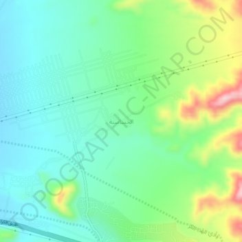 Carte topographique Al Hasasinah, altitude, relief