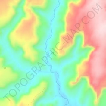 Carte topographique Peach Spring, altitude, relief