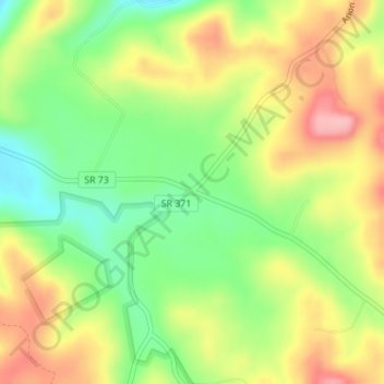 Carte topographique Lombardsville, altitude, relief