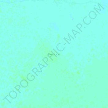 Carte topographique Kombou, altitude, relief