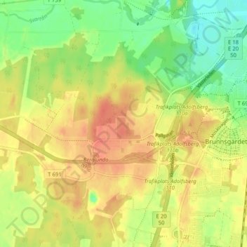 Carte topographique Pilängen, altitude, relief