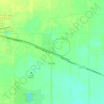 Carte topographique Lider, altitude, relief