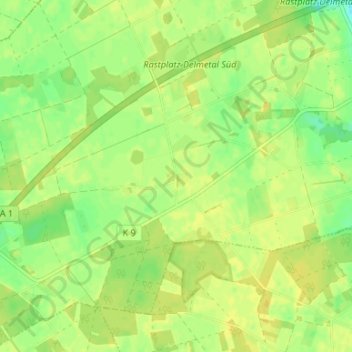 Carte topographique Wunderburg, altitude, relief