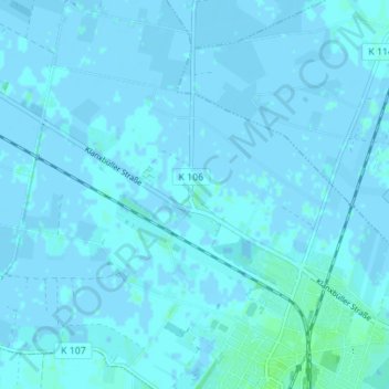 Carte topographique Langstoft, altitude, relief