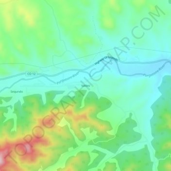 Carte topographique Valdez, altitude, relief