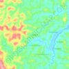 Carte topographique Rangaina, altitude, relief