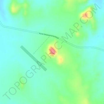 Carte topographique Mount Lucy, altitude, relief