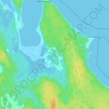 Carte topographique Patala, altitude, relief