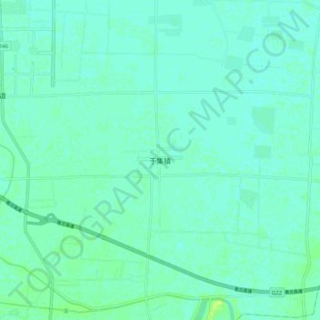 Carte topographique Yuji, altitude, relief