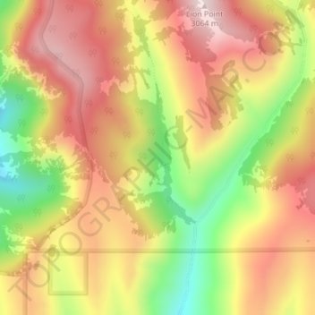 Carte topographique Elk Park, altitude, relief