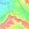 Carte topographique Arlescote, altitude, relief