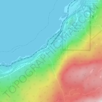 Carte topographique The Galapagos Islands Boulder, altitude, relief