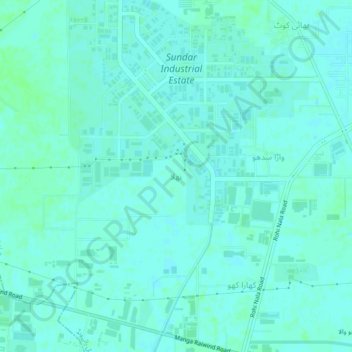 Carte topographique Nahla, altitude, relief