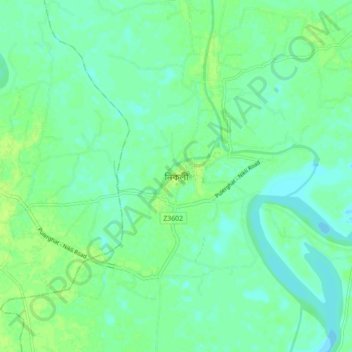 Carte topographique Nikli, altitude, relief