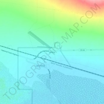 Carte topographique Amboy, altitude, relief