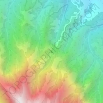 Carte topographique Sedudo Waterfall, altitude, relief