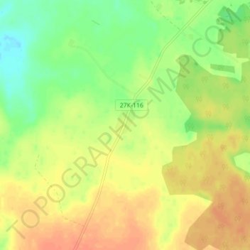 Carte topographique Победа, altitude, relief