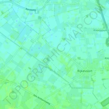 Carte topographique Laageind, altitude, relief