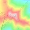 Carte topographique توچال, altitude, relief