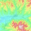 Carte topographique Oulan-Bator, altitude, relief