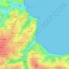 Carte topographique Stang Eun Datte, altitude, relief