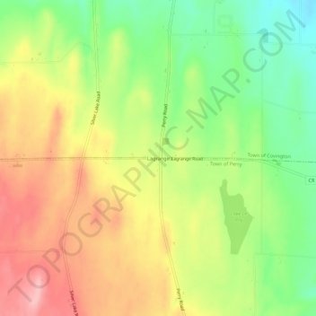 Carte topographique Lagrange, altitude, relief