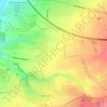 Carte topographique Grande Fin, altitude, relief