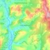 Carte topographique Higher Ashton, altitude, relief