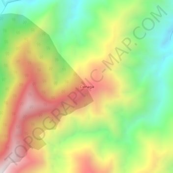 Carte topographique Ciénaga, altitude, relief