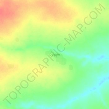 Carte topographique Dogoro, altitude, relief