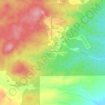 Carte topographique Seeberville, altitude, relief