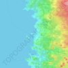 Carte topographique Poreč, altitude, relief