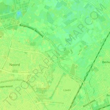 Carte topographique Hazennest, altitude, relief