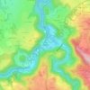 Carte topographique Confolent, altitude, relief