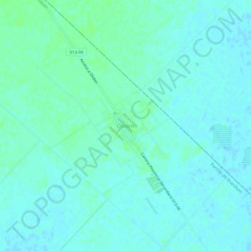 Carte topographique Oliden, altitude, relief