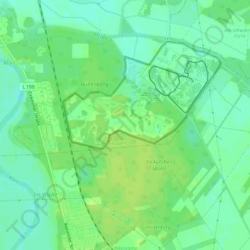 Carte topographique Nordafrika, altitude, relief