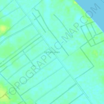 Carte topographique Pedamaran, altitude, relief