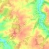 Carte topographique L'Aubier, altitude, relief