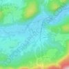 Carte topographique Bohinjska Bistrica, altitude, relief