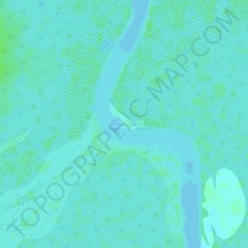 Carte topographique Domingodó, altitude, relief