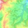 Carte topographique Albite, altitude, relief