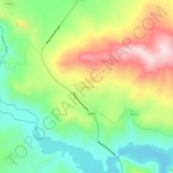 Carte topographique Taşdibek, altitude, relief