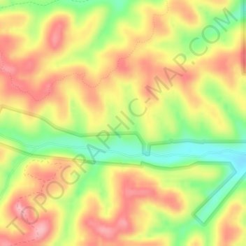 Carte topographique Shawnee State Forest, altitude, relief