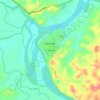 Carte topographique El Carmen, altitude, relief