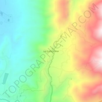 Carte topographique LA QUISQUINA, altitude, relief