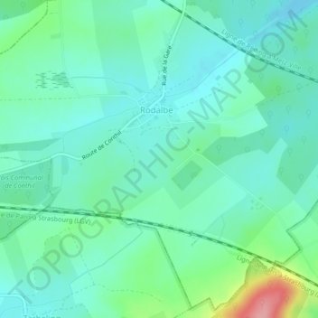 Carte topographique Chemin de Pierres, altitude, relief