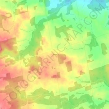 Carte topographique Connor, altitude, relief