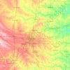 Carte topographique Oklahoma, altitude, relief