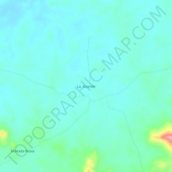 Carte topographique La. Grande, altitude, relief