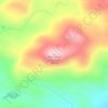 Carte topographique Blue Ridge Mountain, altitude, relief